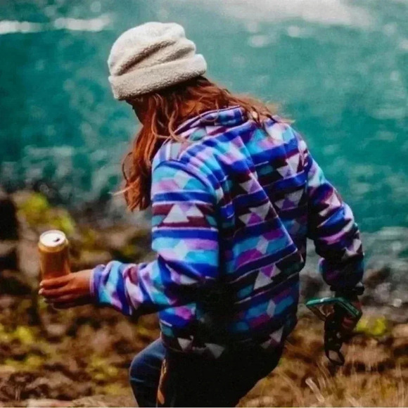 Patagonia Guatemalan Tango Aztec Purple Synchilla
Snap T Fleece Pullover M - Picture 10 of 11